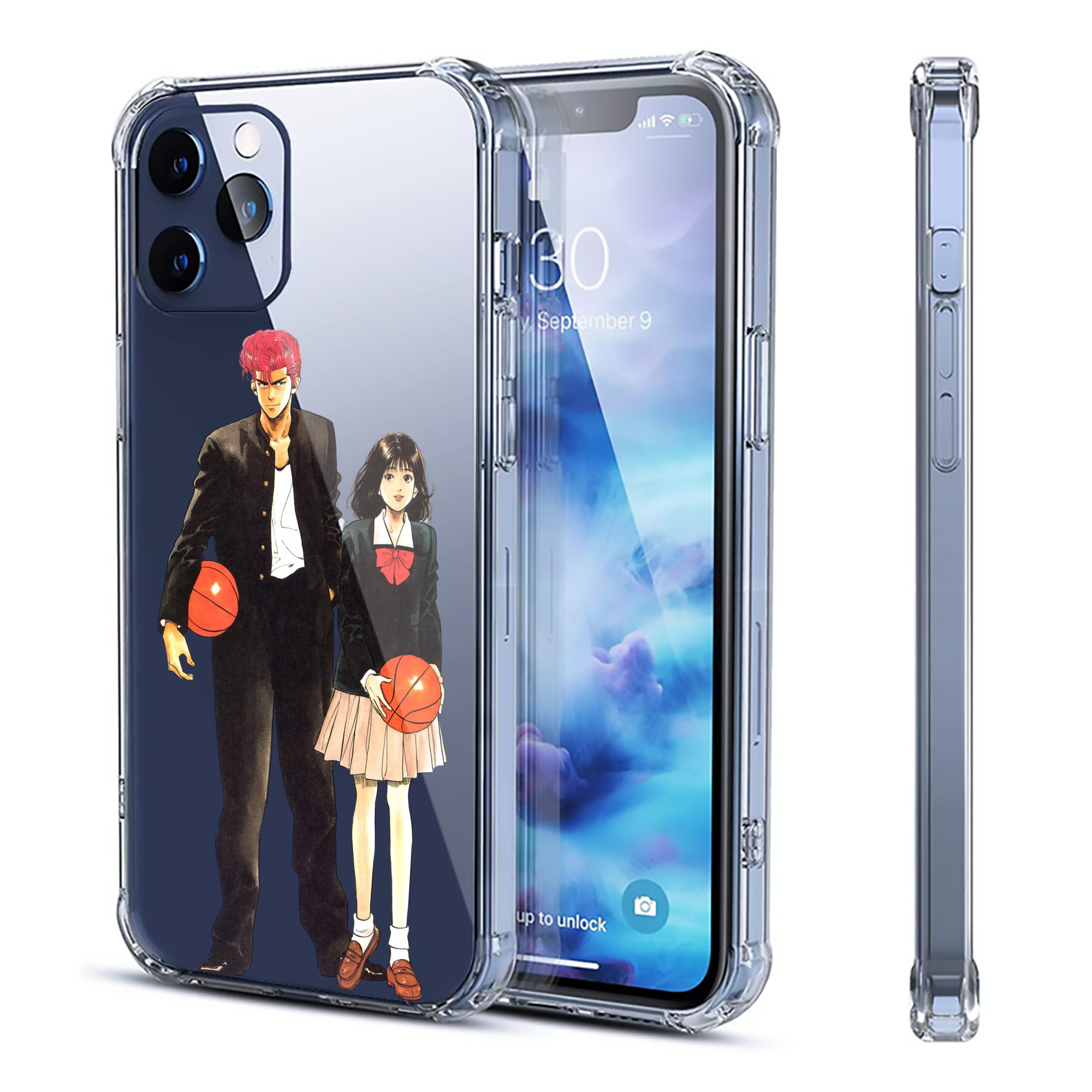 （画像用） SLAM DUNK／スラムダンク 【iPhone 12シリーズ対応】透明スマホケース（クリアソフトケース）